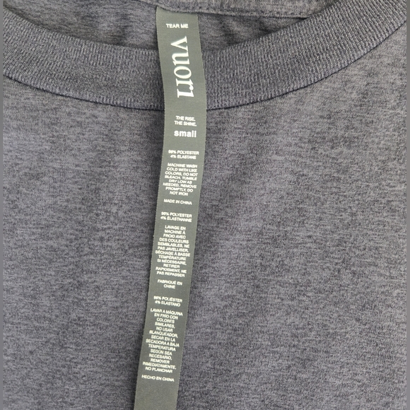 Vuori Daydream Crew Sweater In Blue Heather. (D6) - Picture 8 of 11